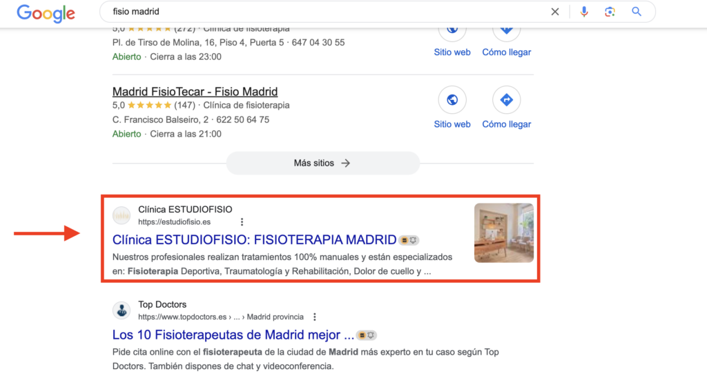 seo para fisioterapeutas